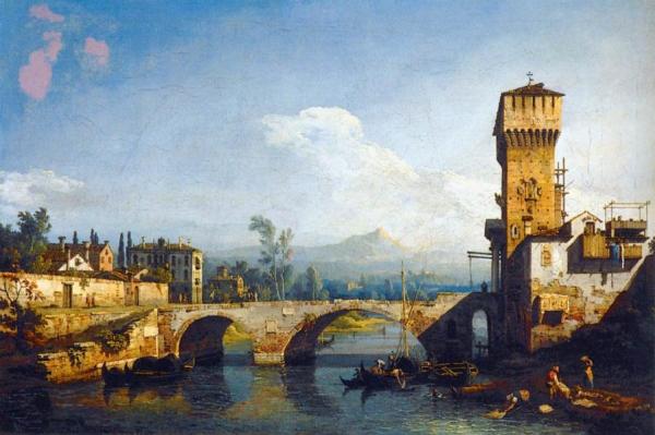 Capriccio Padovano by Bernardo Bellotto