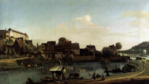 Pirna Seen From The Harbour Town by Bernardo Bellotto