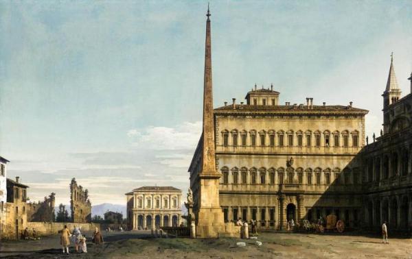 Rome: View Of The Piazza Di San Giovanni In Laterano by Bernardo Bellotto