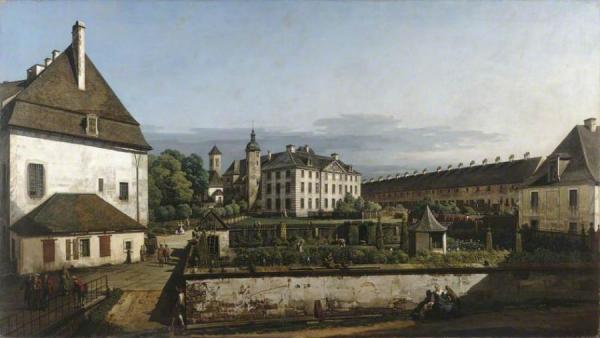 The Fortress Of Konigstein: Courtyard With The Brunnenhaus by Bernardo Bellotto