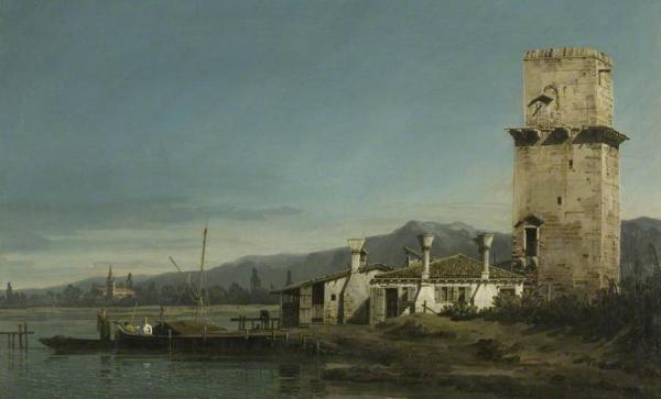 The Tower Of Malghera by Bernardo Bellotto Oil Painting Reproductions