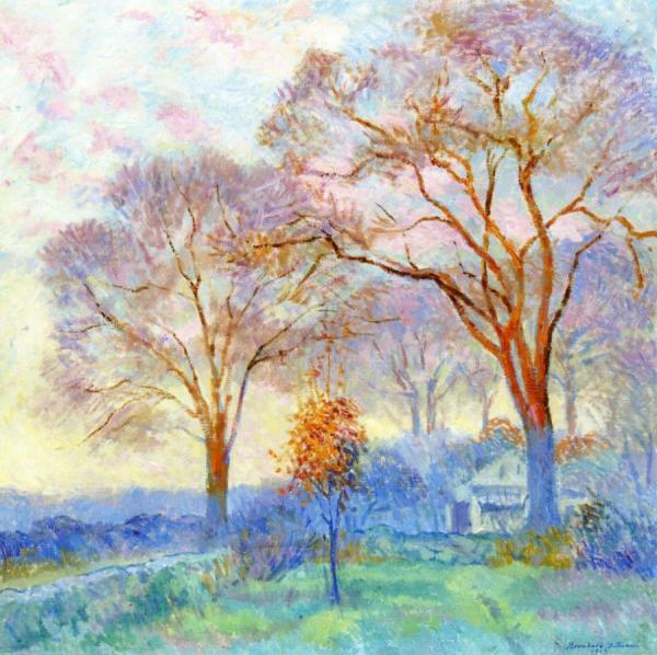 Bernhard Gutmann Elms At Sunrise
