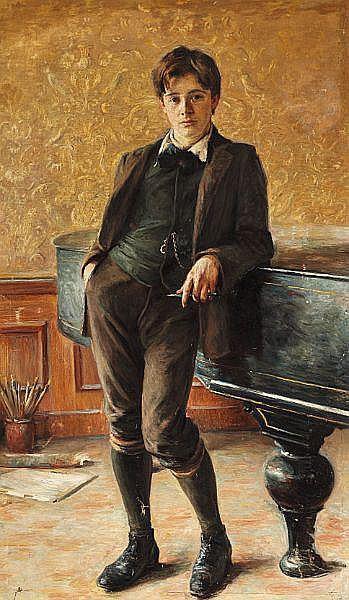 Ivar Rosenberg by Bertha Wegmann Oil Painting Reproductions