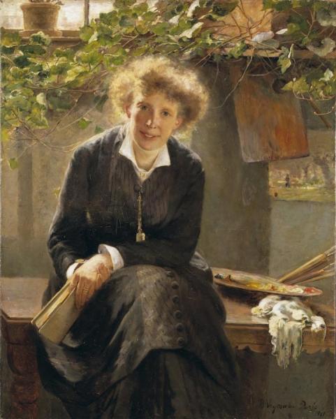 Portrait Of Jeanna Bauck by Bertha Wegmann