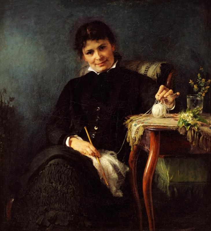 Madam Anna Seekamp, 1882 by Bertha Wegmann
