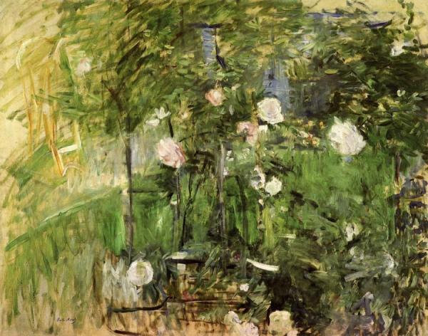 A Corner Of The Rose Garden by Berthe Morisot