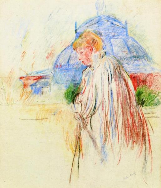 At The Exposition Palace by Berthe Morisot Oil Painting Reproductions