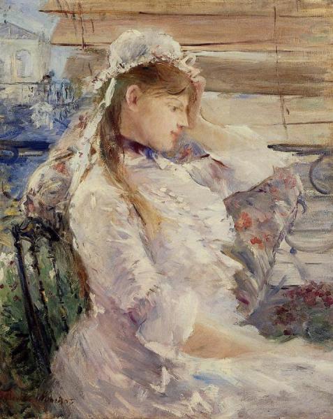 Behind The Blinds by Berthe Morisot