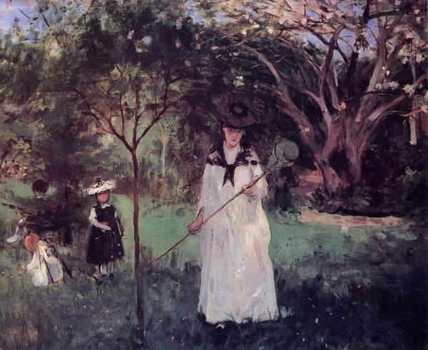 Chasing Butterflies by Berthe Morisot