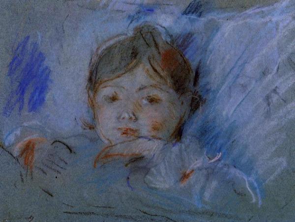Child In Bed by Berthe Morisot
