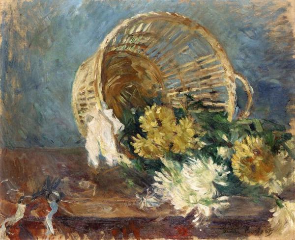 Chrysanthemums by Berthe Morisot