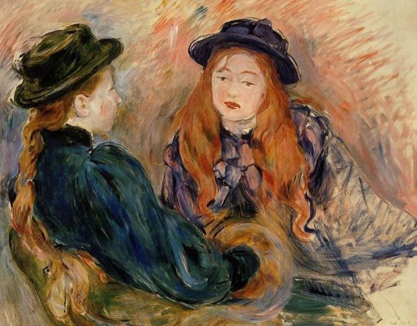 Conversation by Berthe Morisot