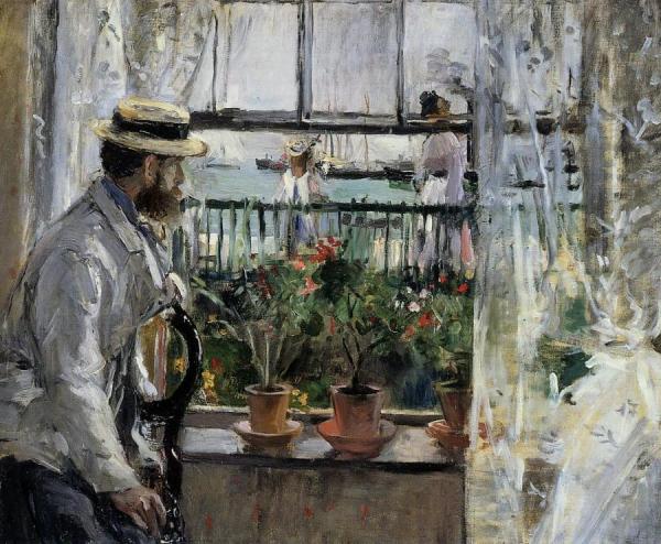 Eugene Manet On The Isle Of Wight by Berthe Morisot