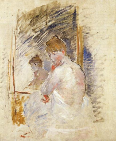 Getting Out Of Bed by Berthe Morisot