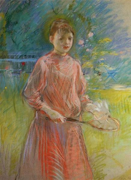 Girl With Shuttlecock by Berthe Morisot