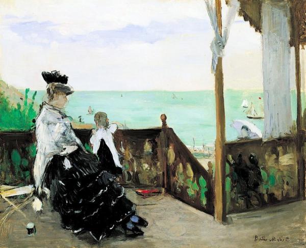 In A Villa By The Seaside by Berthe Morisot