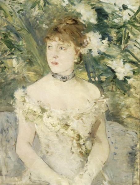 Jeune Femme En Toilette De Bal(young Girl In A Ball Gown) by Berthe Morisot