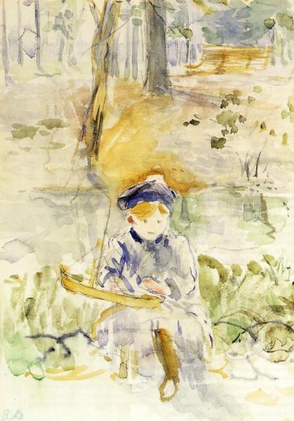 Julie And Her Boat by Berthe Morisot