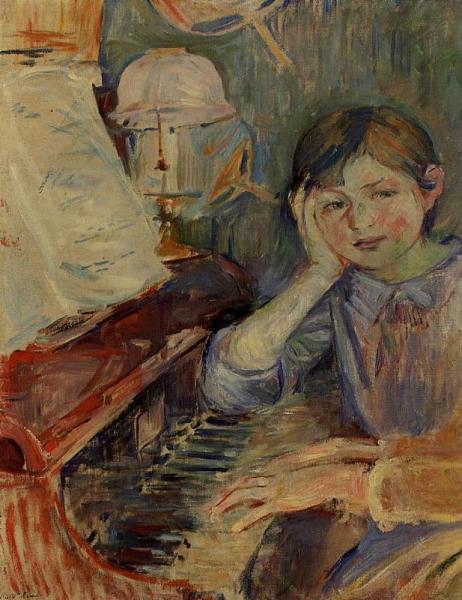 Julie Listening by Berthe Morisot