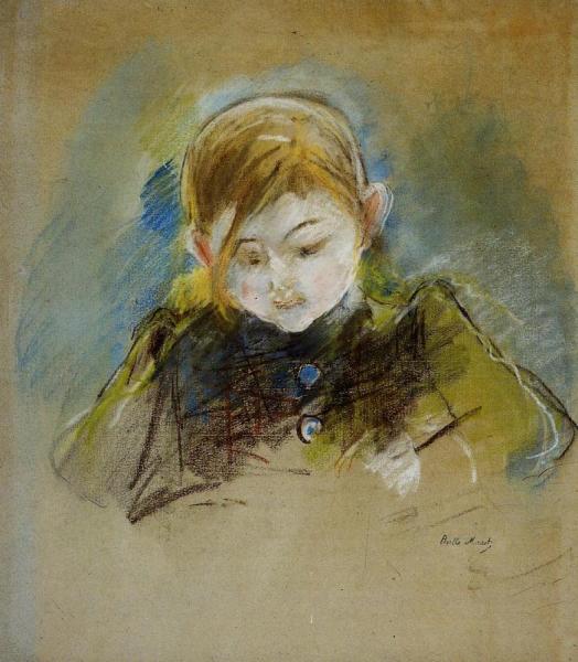 Julie Writing by Berthe Morisot