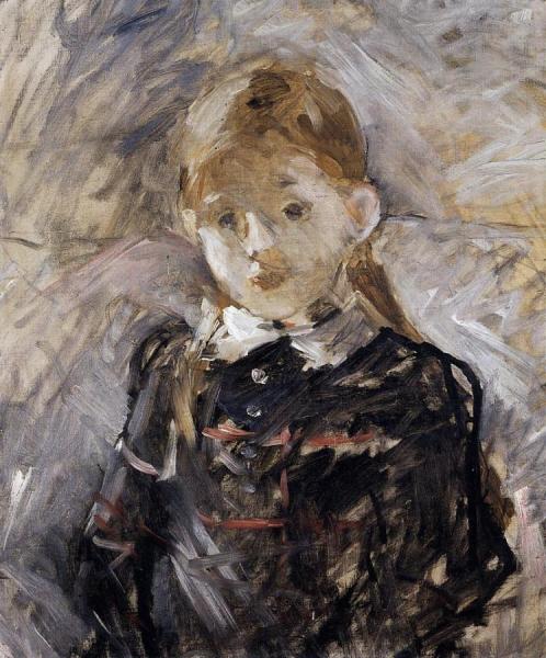 Little Girl With Blond Hair by Berthe Morisot