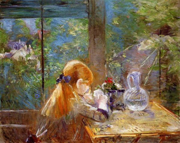 On The Veranda by Berthe Morisot