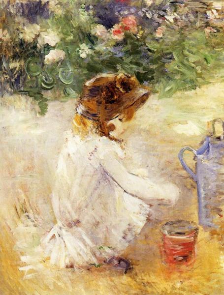 Playing In The Sand by Berthe Morisot