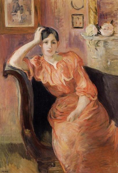 Portrait Of Jeanne Pontillon by Berthe Morisot