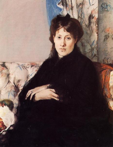 Portrait Of Madame Pontillon by Berthe Morisot
