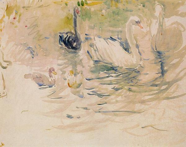 Swans by Berthe Morisot