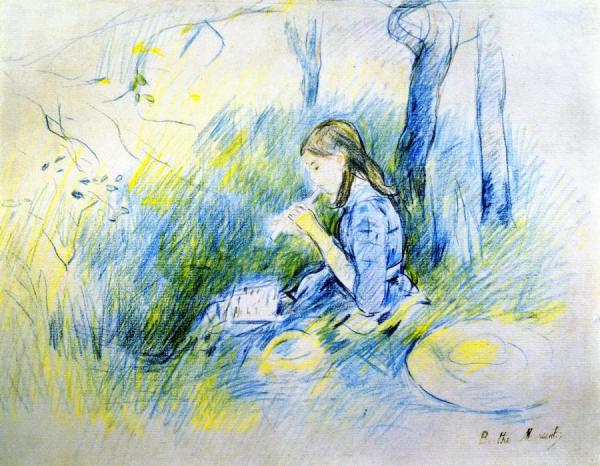 The Flageolet by Berthe Morisot