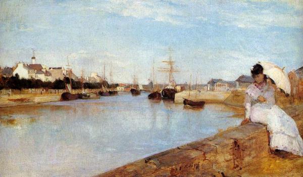 The Harbor At Lorient by Berthe Morisot