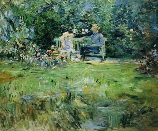 The Lesson In The Garden by Berthe Morisot