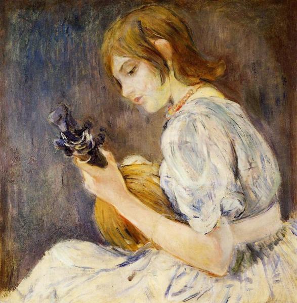 The Mandolin by Berthe Morisot