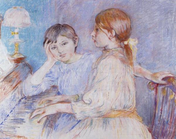 The Piano by Berthe Morisot