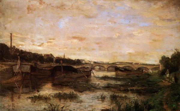 The Seine Below The Pont D'lena by Berthe Morisot