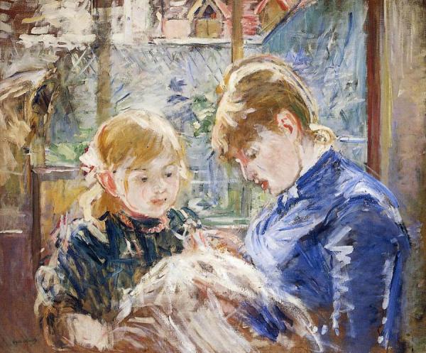 The Sewing Lesson by Berthe Morisot