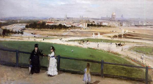 View Of Paris From The Trocadero Heights by Berthe Morisot