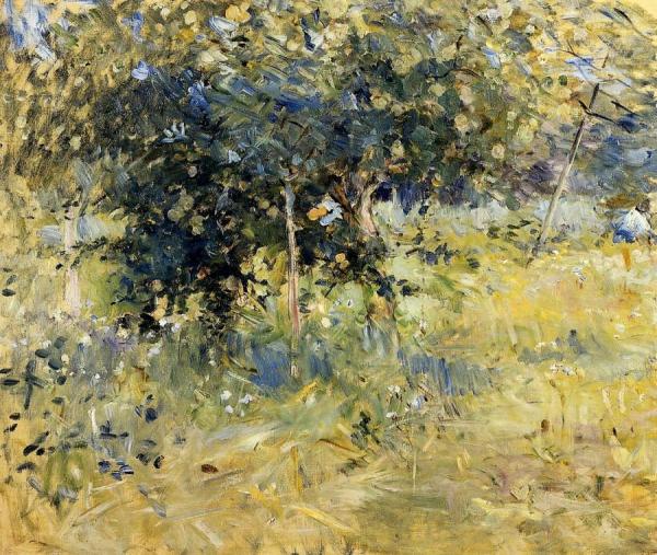 Willows In The Garden At Bougival by Berthe Morisot