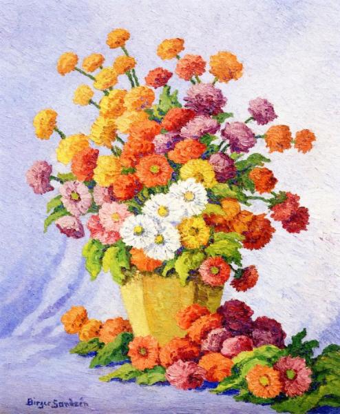 Birger Sandzen Chrysanthemums