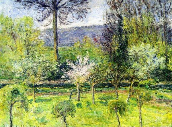 A Corner Of The Garden At Giverny In Spring by Blanche Hoschedé-monet