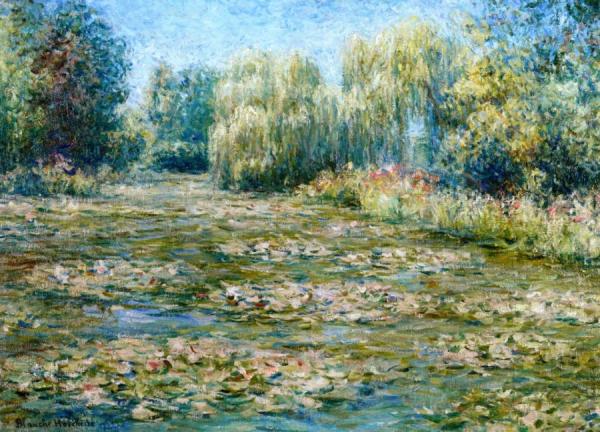 Water Lilies At Giverny by Blanche Hoschedé-monet Oil Painting Reproductions