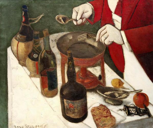 Cooking Pancakes by Boris Grigoriev