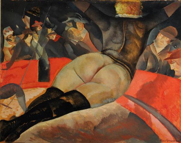 In The Circus by Boris Grigoriev