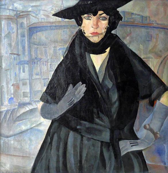 Lady In Black by Boris Grigoriev