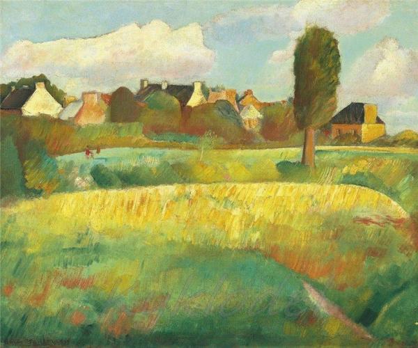 Landscape In Brittany by Boris Grigoriev Oil Painting Reproductions