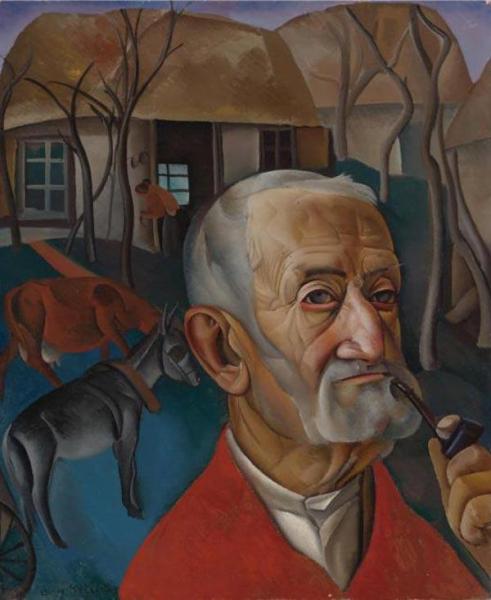 Man With A Pipe by Boris Grigoriev