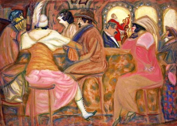 Parisian Cafe by Boris Grigoriev