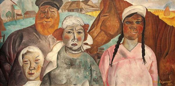 Peasant Family by Boris Grigoriev