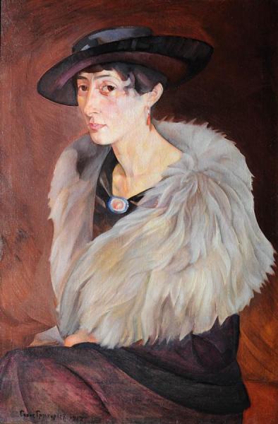 Portrait Of A.e. Grilikhes by Boris Grigoriev